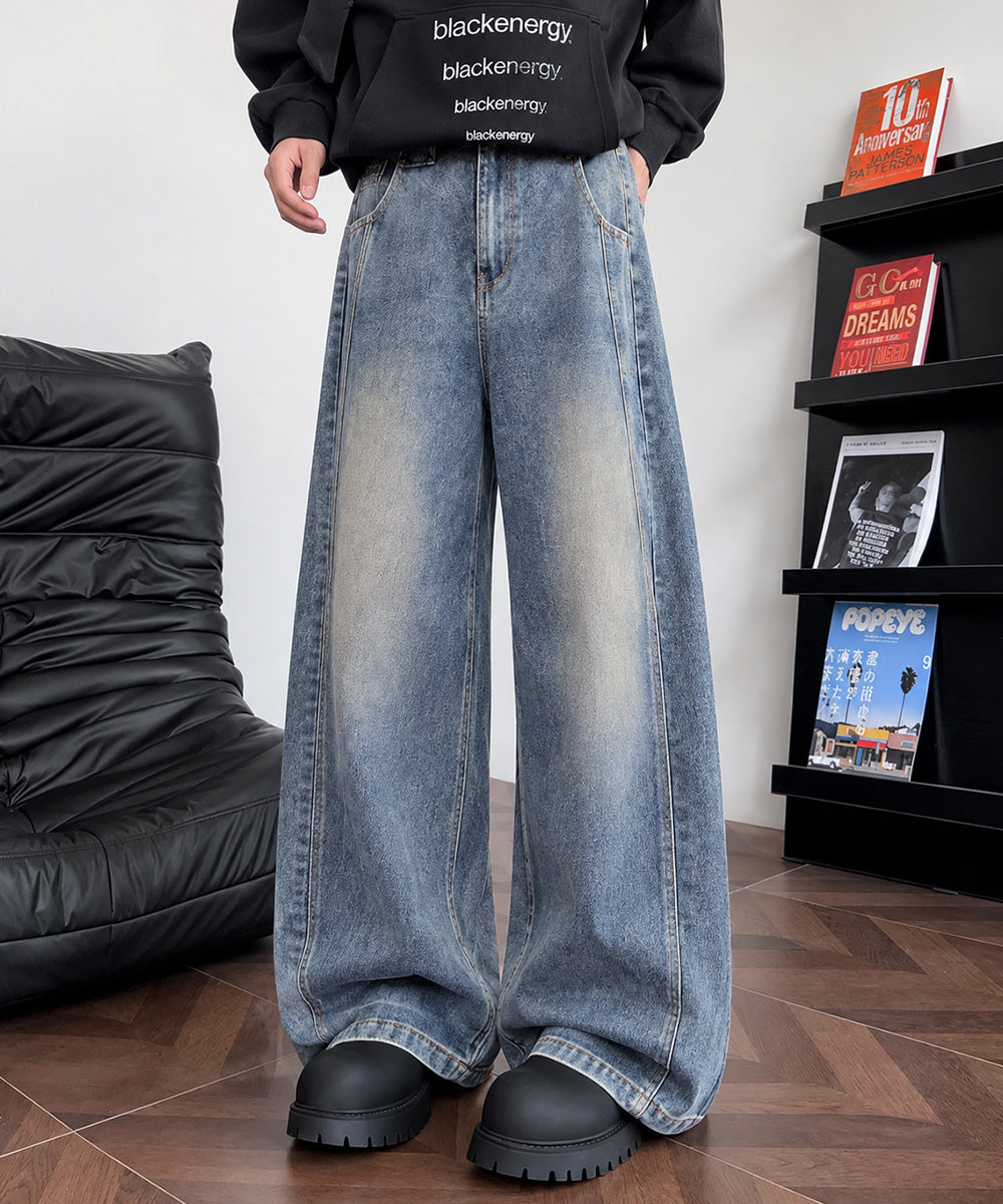 バギーデニムパンツ メンズ カーブデニム