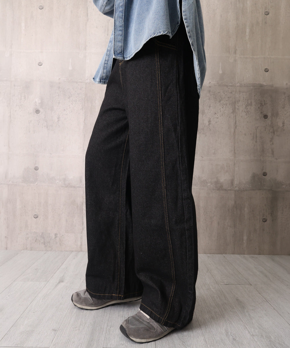 バギーデニムパンツ メンズ カーブデニム