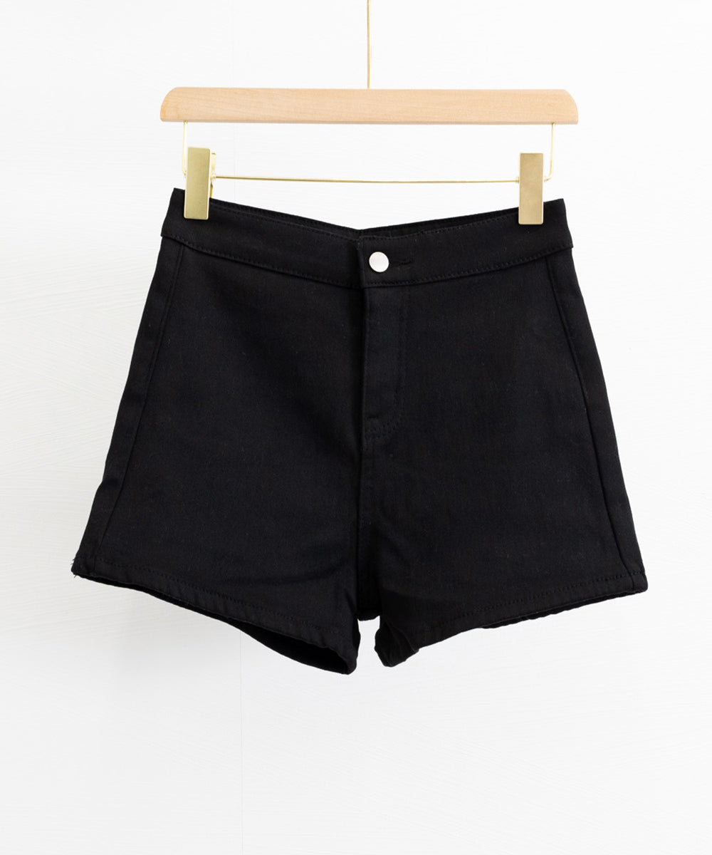 裏起毛 デニムショートパンツ レディース 詳細画像23