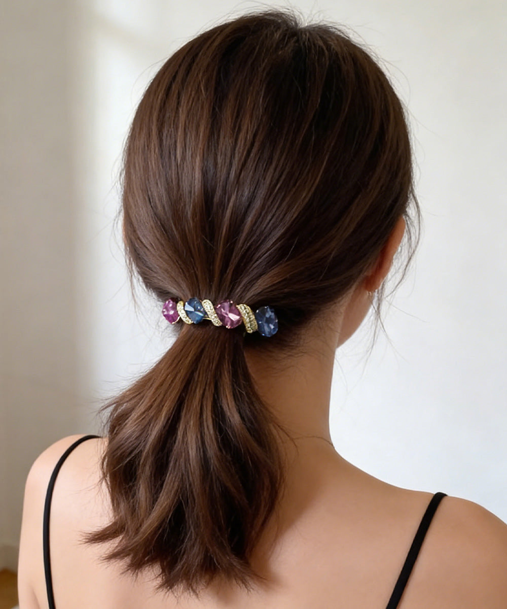ラインストーンバレッタ 上品ヘアクリップ 詳細画像6