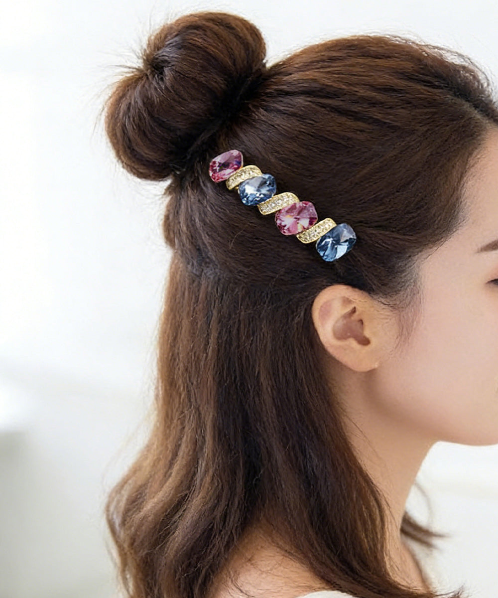 ラインストーンバレッタ 上品ヘアクリップ 詳細画像7