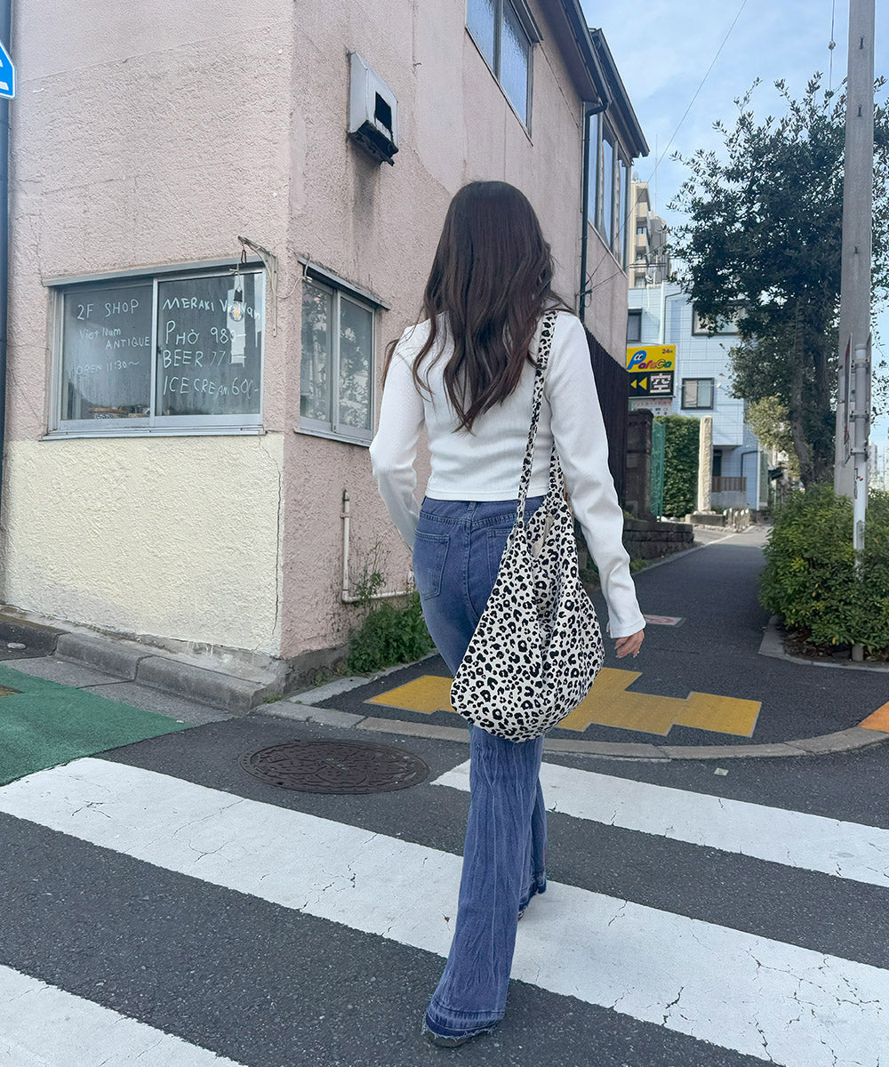 レトロ フレアデニムパンツ ローエッジ 詳細画像24