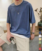レイヤード風tシャツ メンズクルーネック