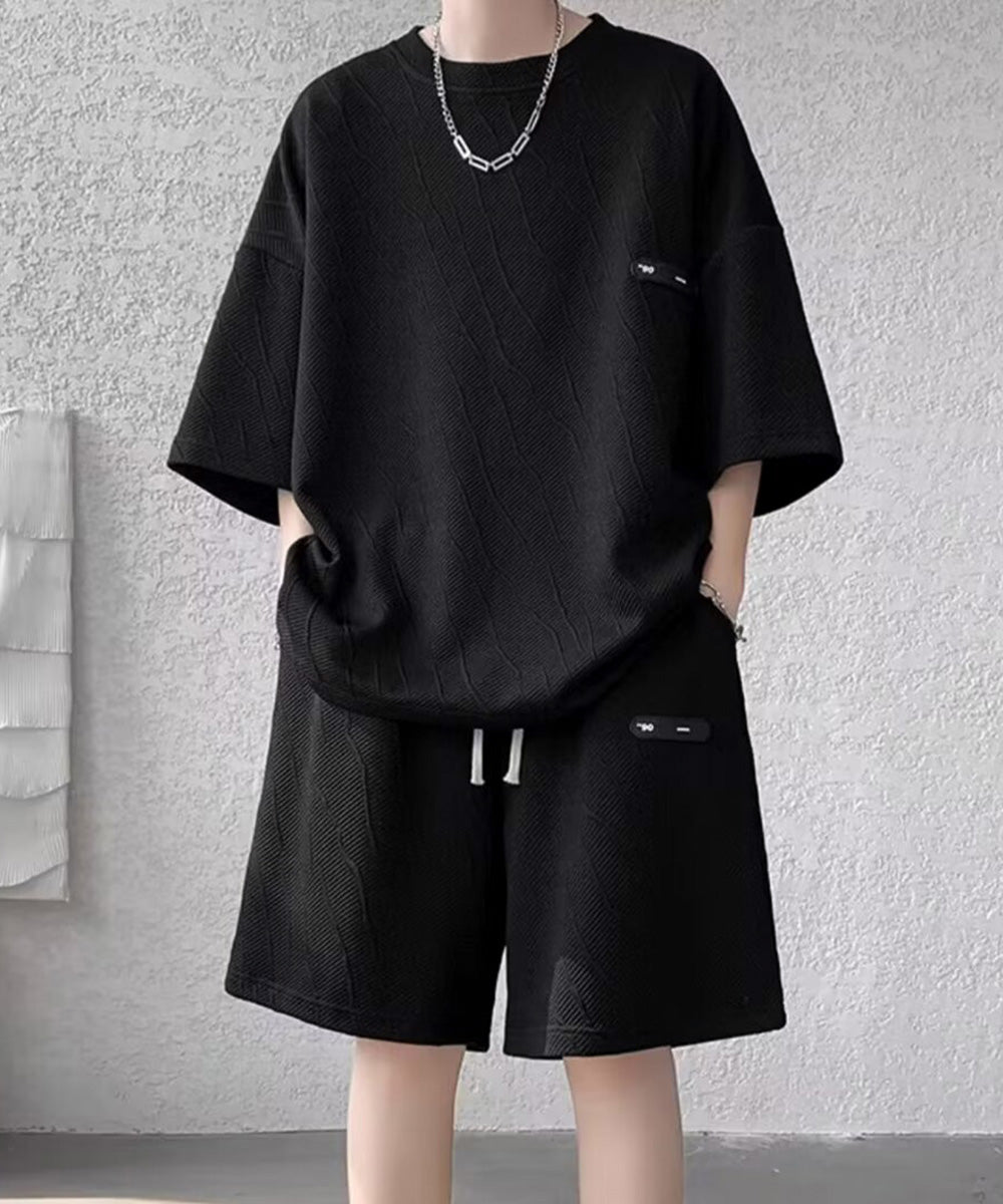 メンズ 半袖tシャツ ハーフパンツセット 詳細画像2