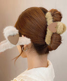 ヘアクリップ 韓国 ファーバンスクリップ