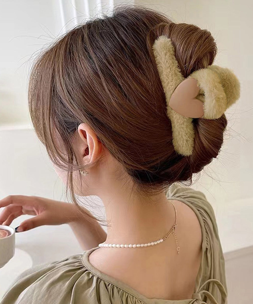 ヘアクリップ 韓国 ファーバンスクリップ 詳細画像8