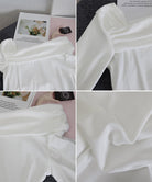ワンオフショルダーTシャツ肩出しトップス 詳細画像24