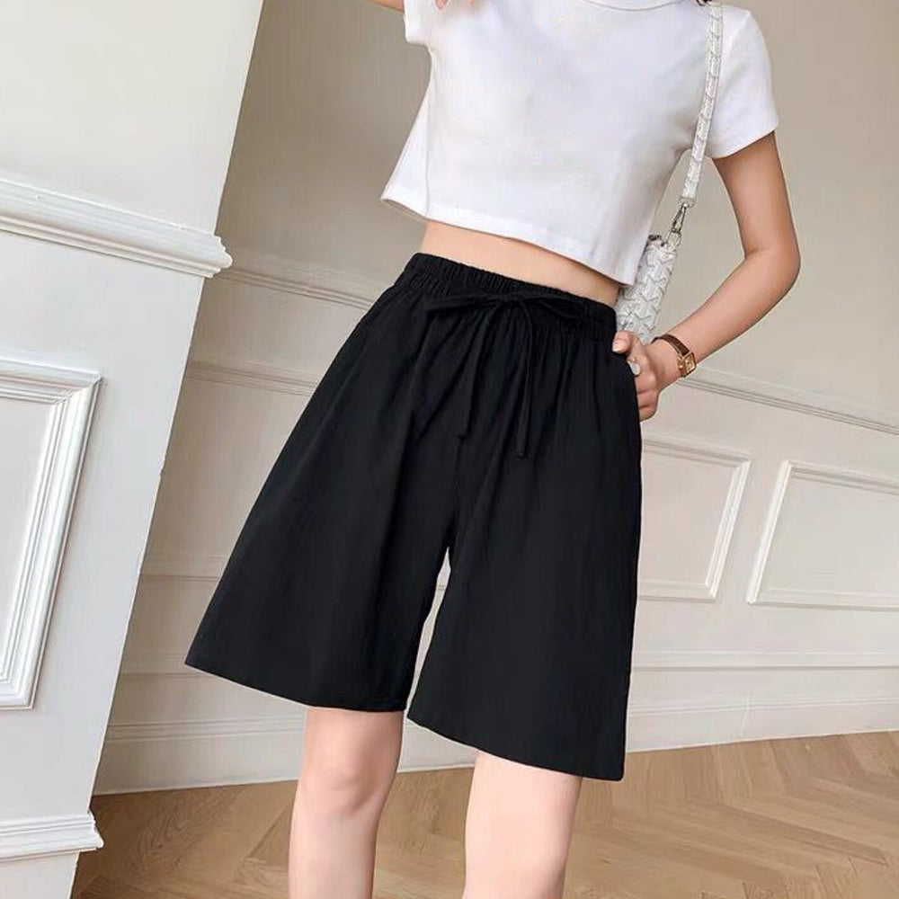 ショートパンツ ハーフパンツ 薄手 ブラック