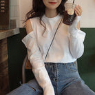 肩出しTシャツ レディース ナチュラル ホワイト