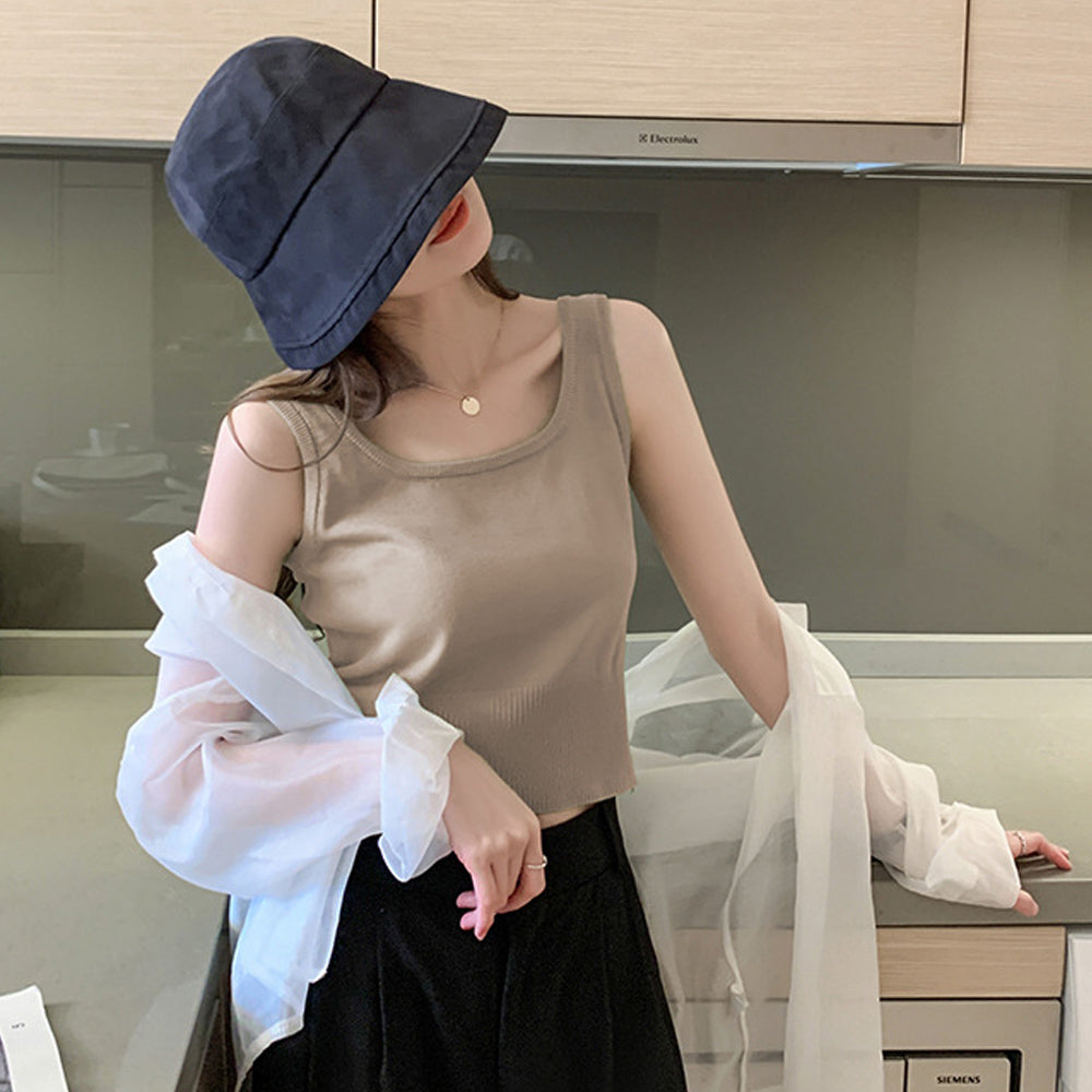タンクトップス レディース 無地 詳細画像12
