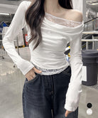 レース 長袖Tシャツ レディース 薄手 詳細画像1
