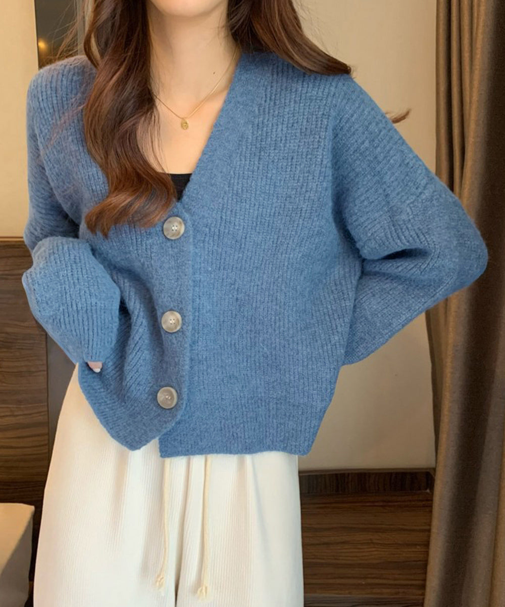 ニットカーディガン Vネック 長袖秋冬服
