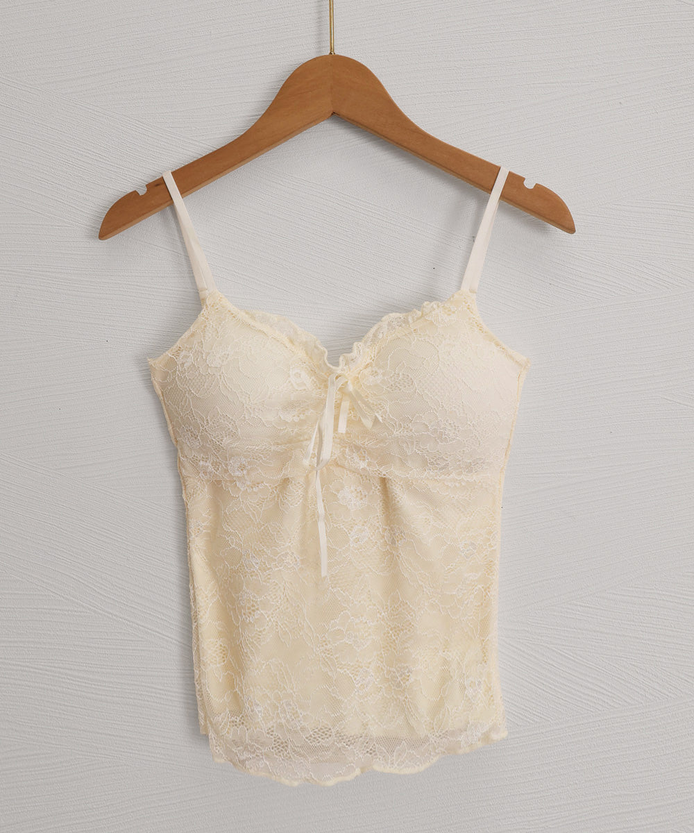 レースキャミソールパッド付きインナー夏服 詳細画像13