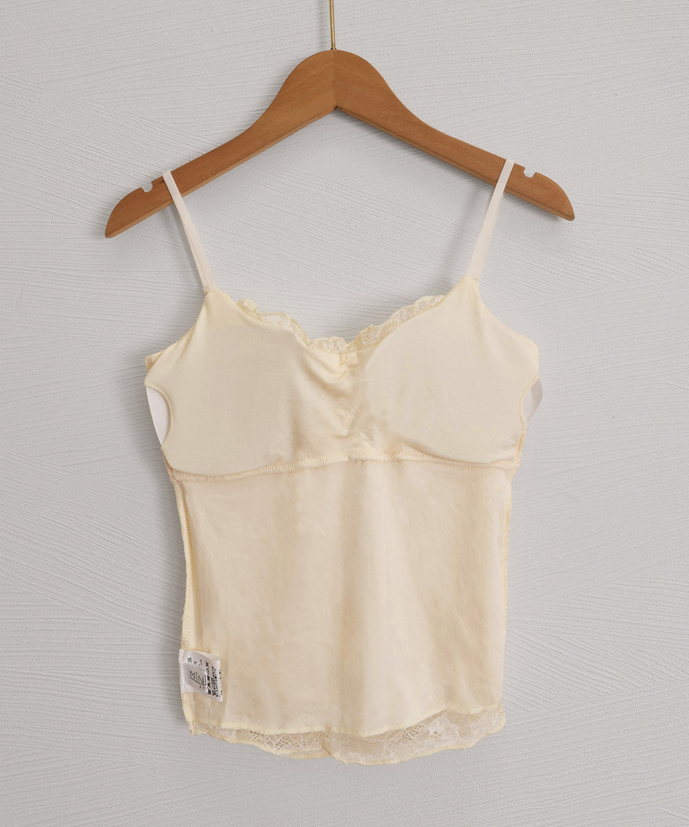 レースキャミソールパッド付きインナー夏服 詳細画像15