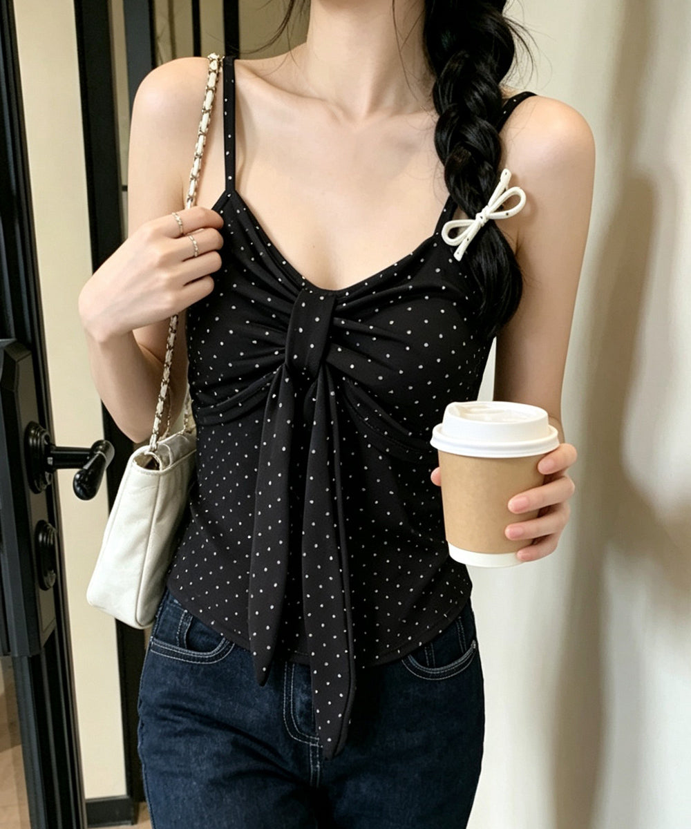 ドット柄キャミソール カップ付き 夏服 詳細画像3