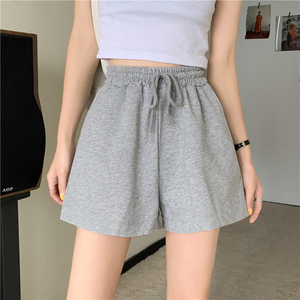 スウェットショートパンツ レディース春夏 グレー