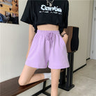 スウェットショートパンツ レディース春夏 ラベンダー