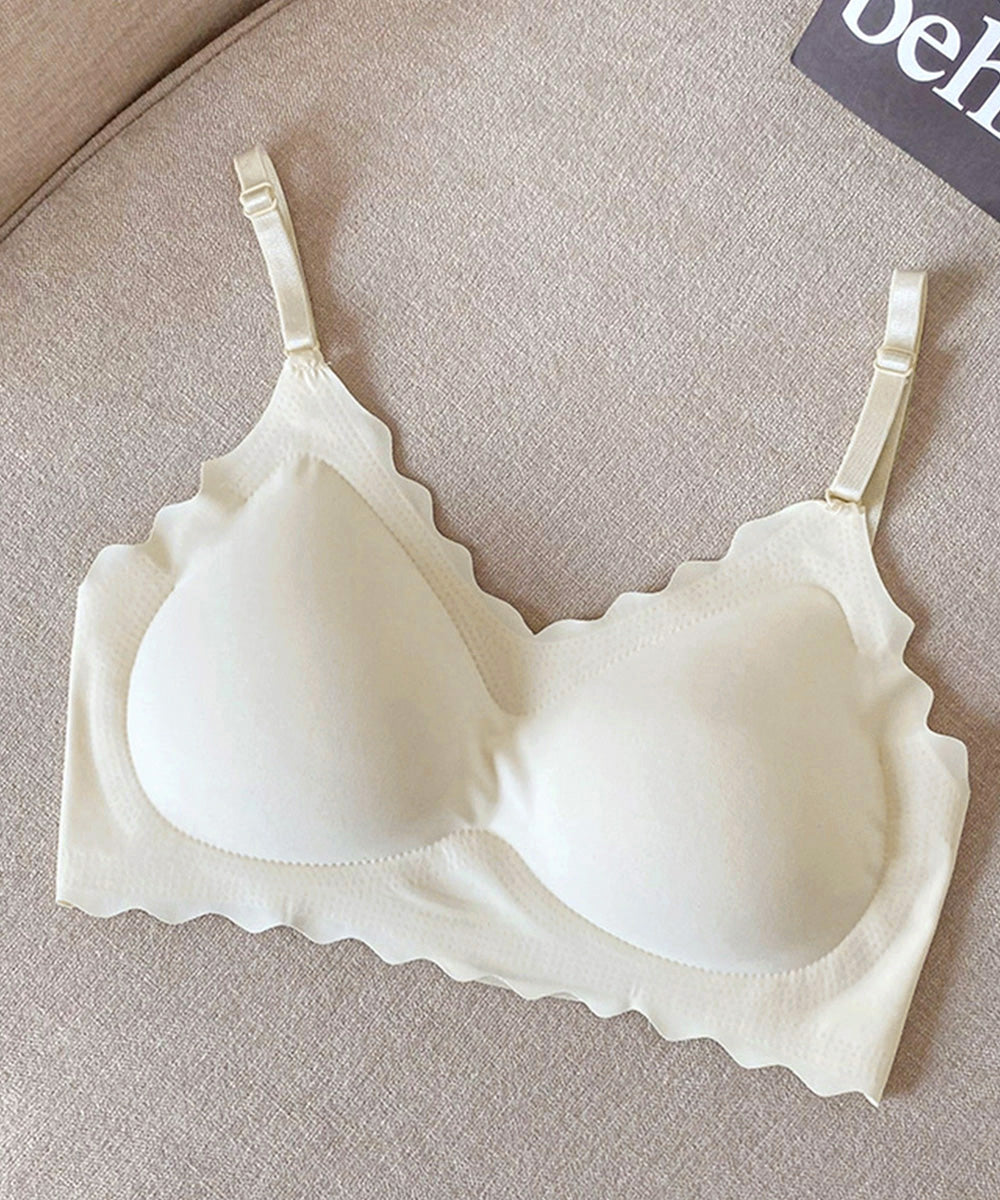 ブラジャー バックストラップ ブラレット アイボリー
