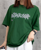 ロングtシャツ ビッグシルエットTシャツ ダークグリーン