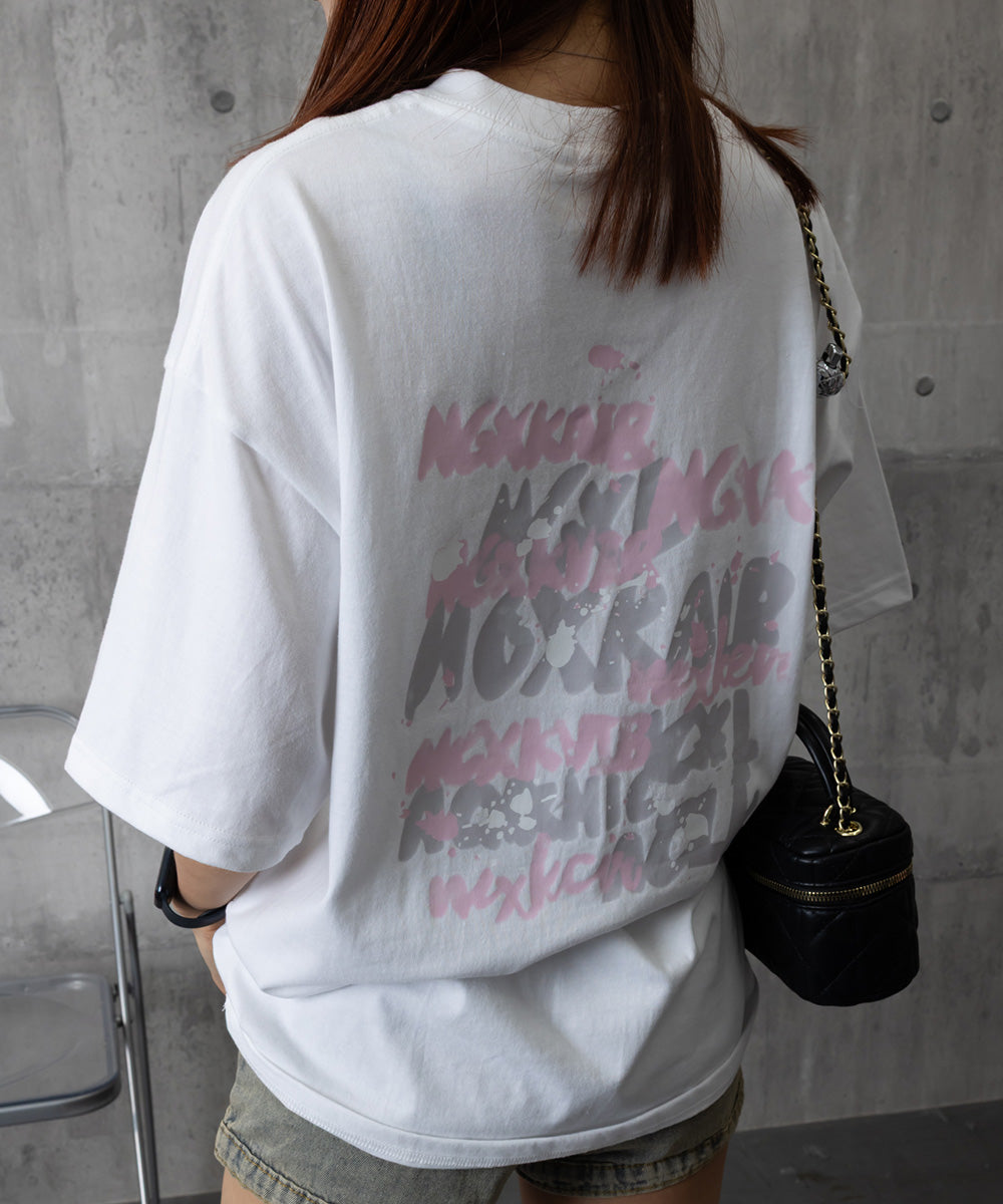ロングtシャツ ビッグシルエットTシャツ ホワイト