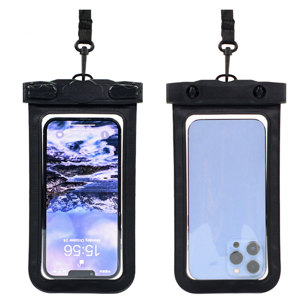 スマホ用防水ケース 水中撮影スマホポーチ ブラック