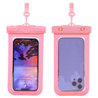 スマホ用防水ケース 水中撮影スマホポーチ ピンク