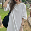 ゆったり Tシャツワンピース レディース ホワイト