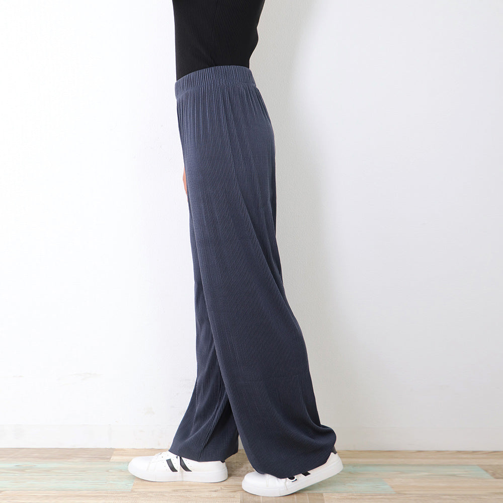 プリーツパンツ セルフカットワイドパンツ 詳細画像21