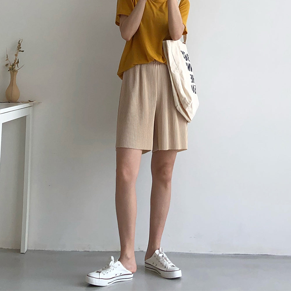 レディース ハイウエスト ハーフパンツ 詳細画像7