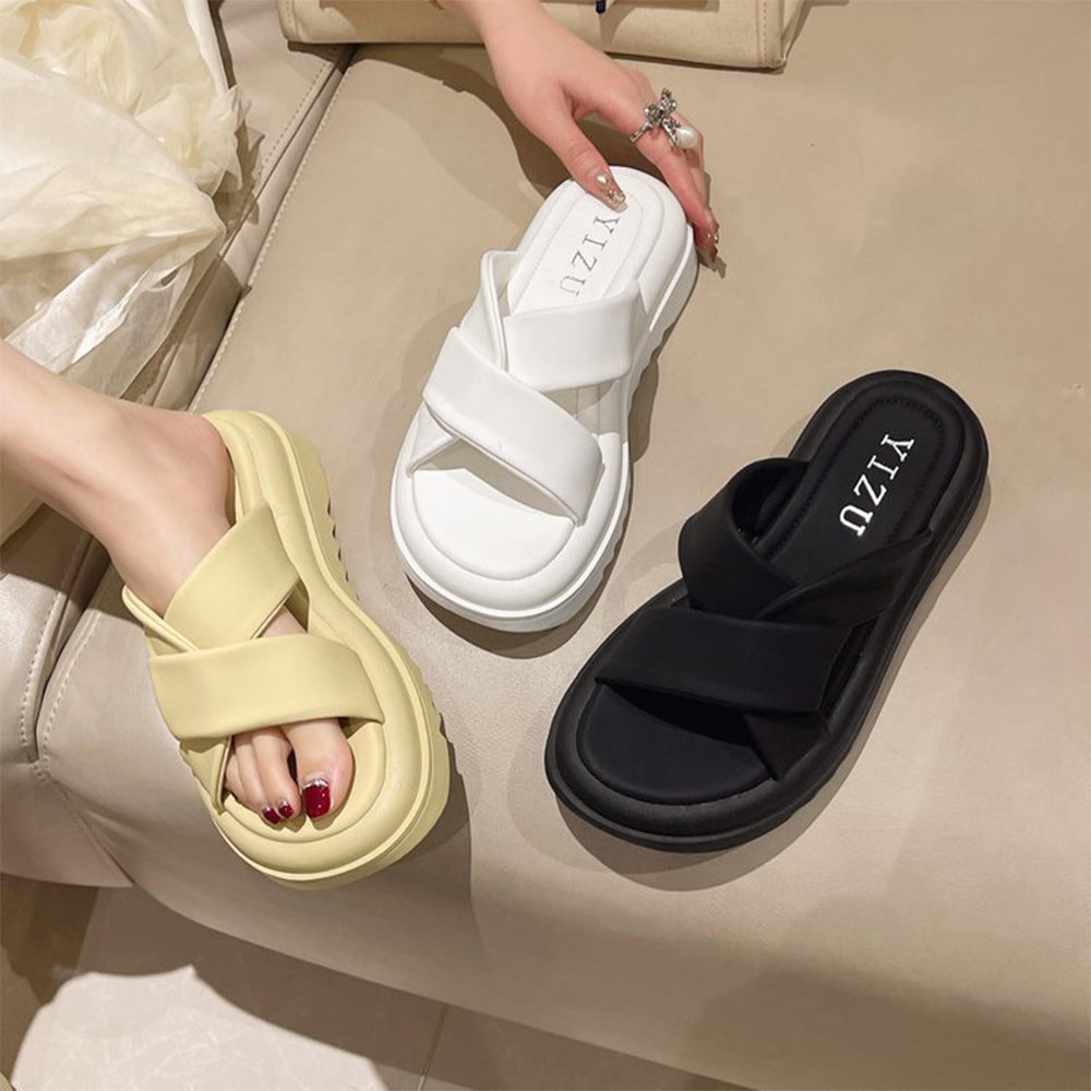 厚底サンダル レディースフラットサンダル 詳細画像4