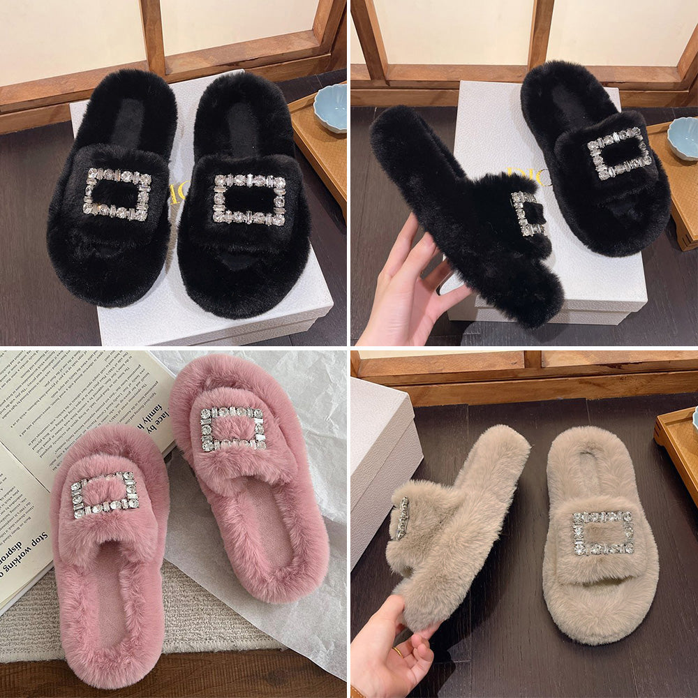 ファーサンダル レディースファースリッパ 詳細画像3