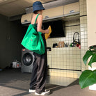 大収納 底板付き 肩掛けカバン