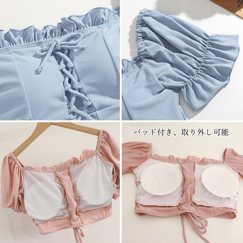 オフショルダー水着 レディースビキニ水着 詳細画像4
