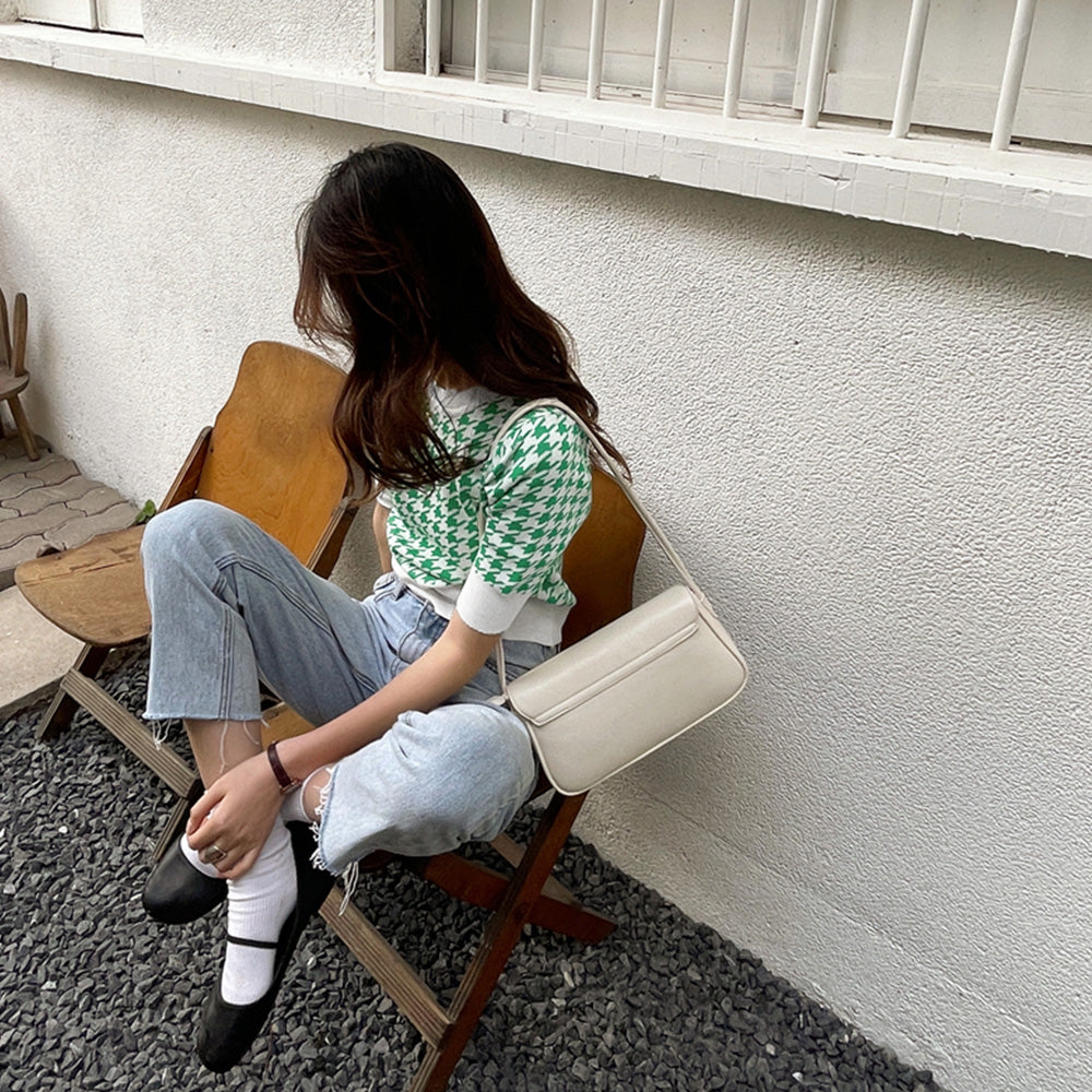 チドリ柄サマーニット レディース夏服半袖 詳細画像12