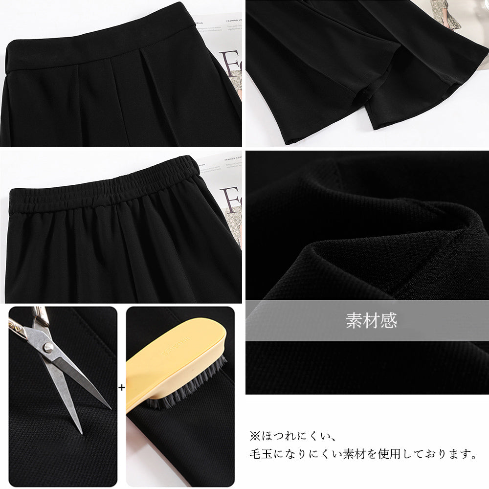セミフレアパンツ センタープレス 韓国風 詳細画像4