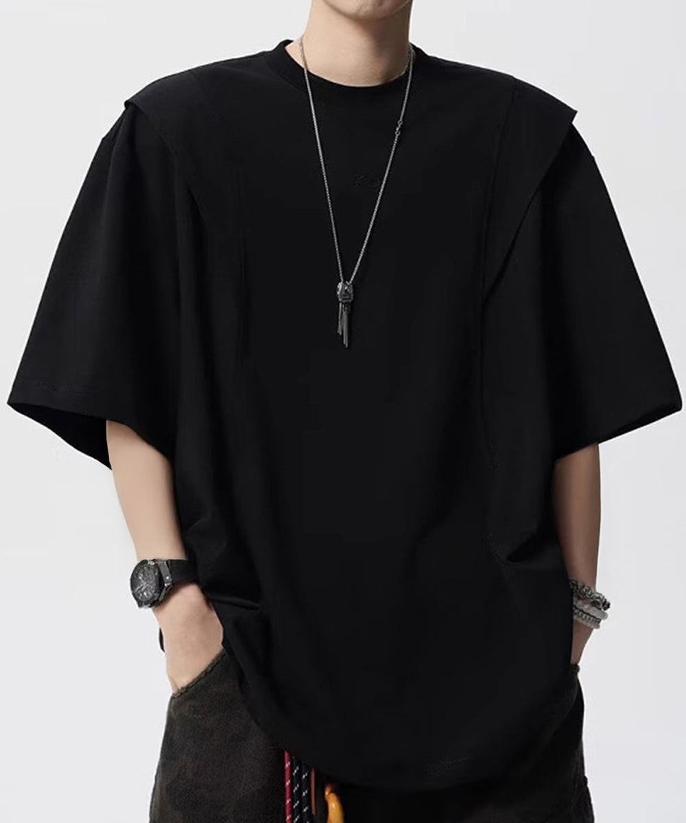 半袖 ワンポイントtシャツ メンズ 夏服 大人かっこいい tシャツ男性 オーバーサイズTシャツ 男子高生服 メンズカットソー カジュアルトップス 大学生男子の服装 87MP-006