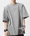 半袖 ワンポイントtシャツ メンズ 夏服 大人かっこいい tシャツ男性 オーバーサイズTシャツ 男子高生服 メンズカットソー カジュアルトップス 大学生男子の服装 87MP-006