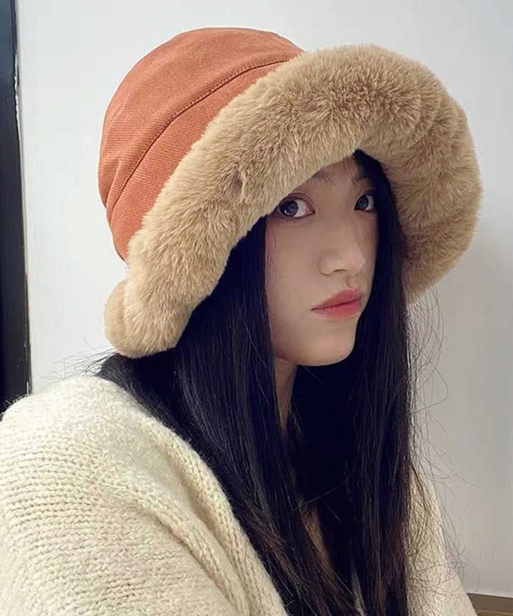 バケットハット レディース ファー帽子冬 もこもこ ボアハット 厚手 韓国 ボア帽子 防寒防風 コーデュロイ帽子 ふわふわ 裏起毛暖かい 小顔見せ ぬくぬく 保温 87SHW-001