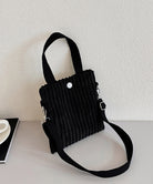 コーデュロイショルダーバッグ ミニバッグ