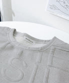 エンボス加工ロゴtシャツ メンズ 韓国風 詳細画像19