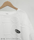 エンボス加工ロゴtシャツ メンズ 韓国風 詳細画像22