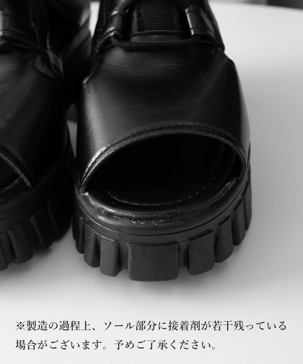 厚底グラディエーターサンダル レディース 詳細画像16