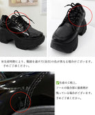 厚底ローファー韓国 レースアップシューズ