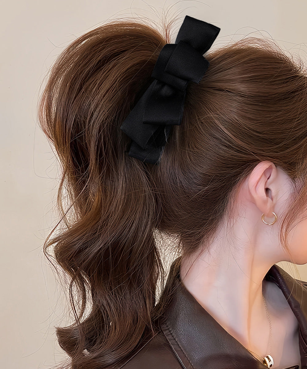 バナナクリップ ビッグリボンヘアクリップ 詳細画像8