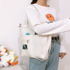 キャンバス トートバッグ 2way 軽量 ホワイト