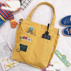 キャンバス トートバッグ 2way 軽量 イエロー