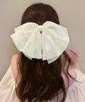 ビッグリボン バレッタ ヘアクリップ上品 おしゃれ ヘアアクセサリー レディース キラキラ まとめ髪 大人かわいい ヘアアレンジ 大きめ 髪飾り リボンクリップ 88CXH-111