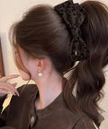 レオパード柄 ファブリックバナナクリップ おしゃれ ヘアアクセサリー レディース ヘアクリップ ヒョウ柄まとめ髪 大人かわいい ヘアアレンジ フェミニン簡単髪留め 88CXH-133