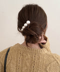 フェイクパール ヘアクリップ 大人可愛い レディース ヘアアクセサリー きれいめ ヘアアレンジ 韓国ファッション 簡単髪留め フェミニン まとめ髪 上品 結婚式 88CXH-141
