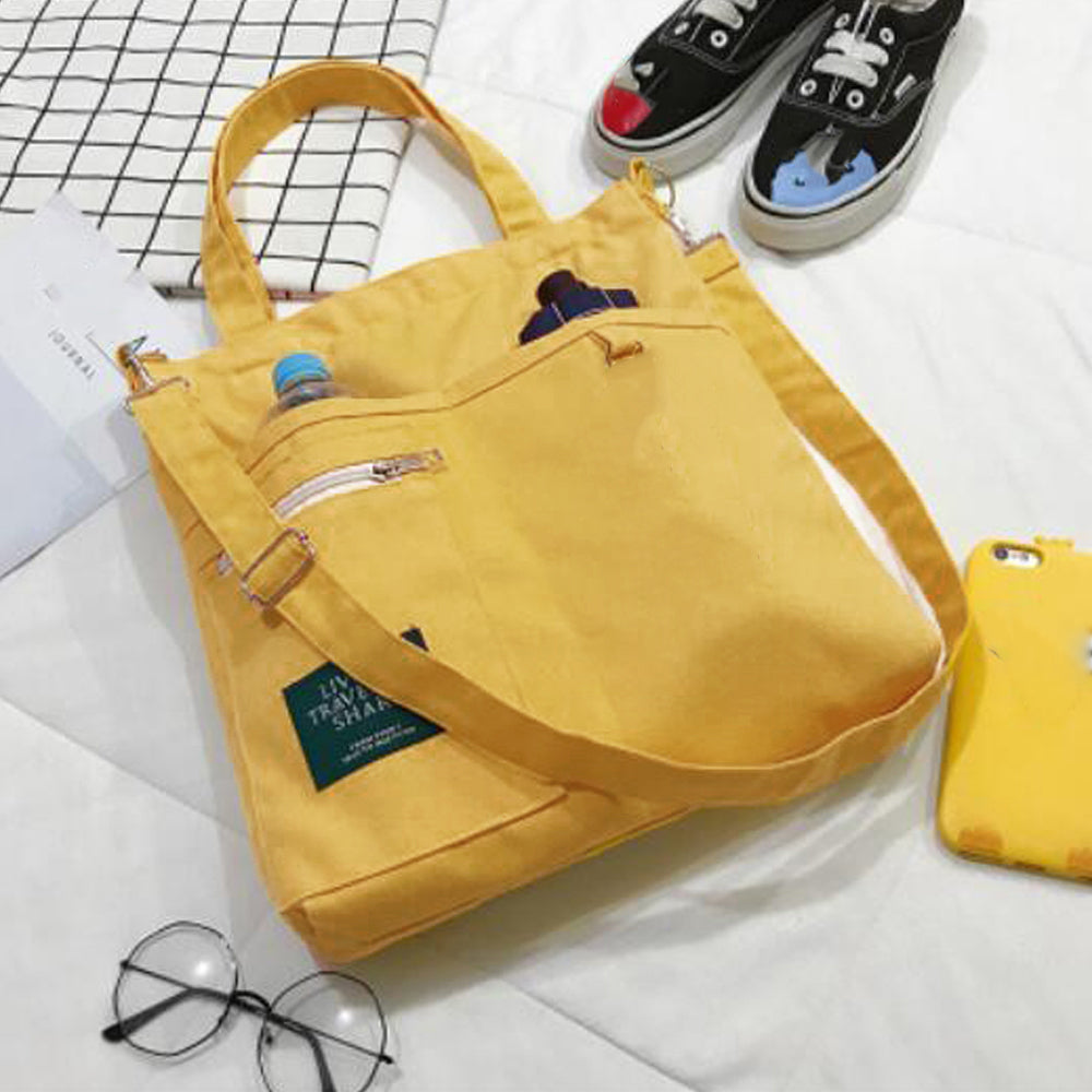 キャンバス トートバッグ 2way 軽量 詳細画像13